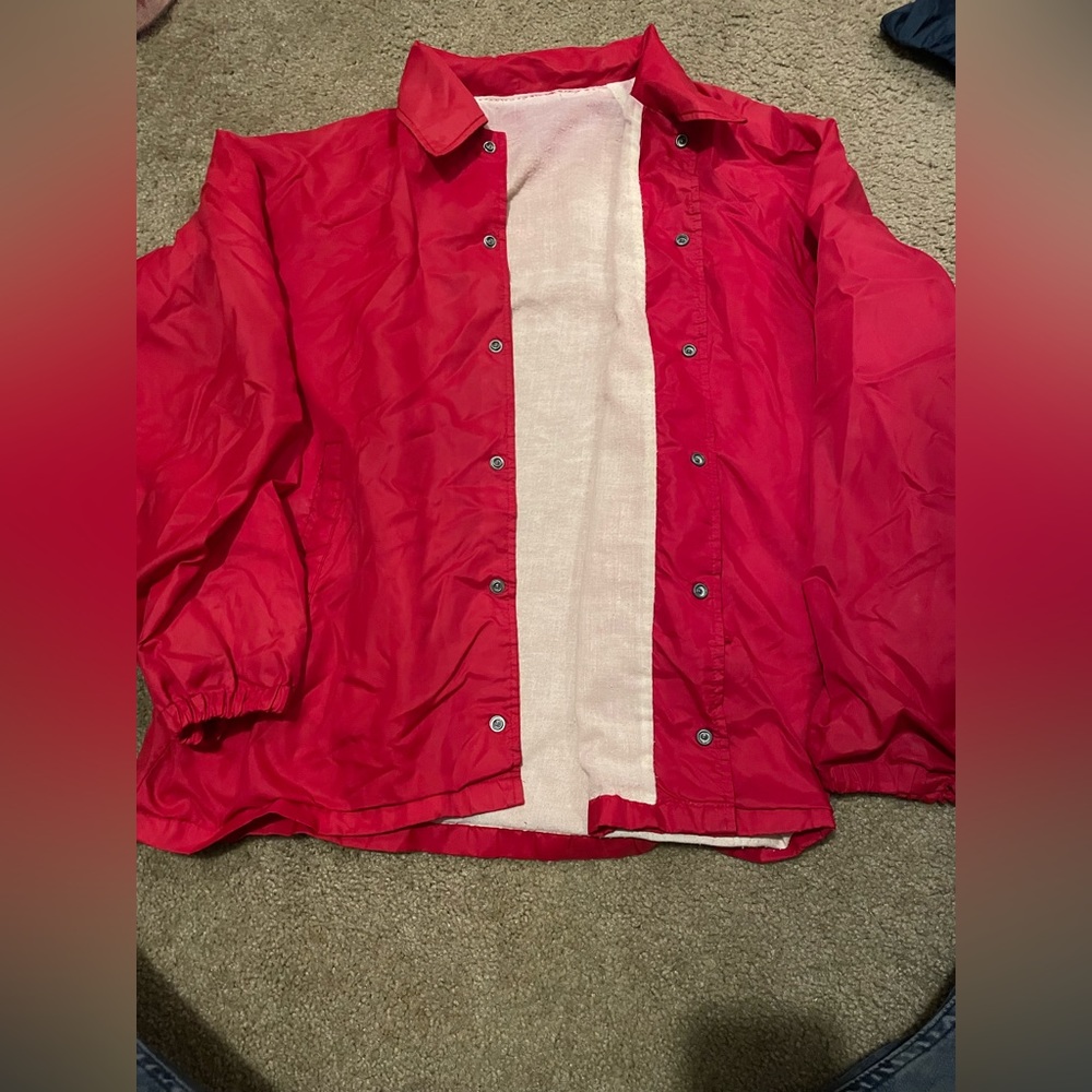 Vintage Red windbreaker